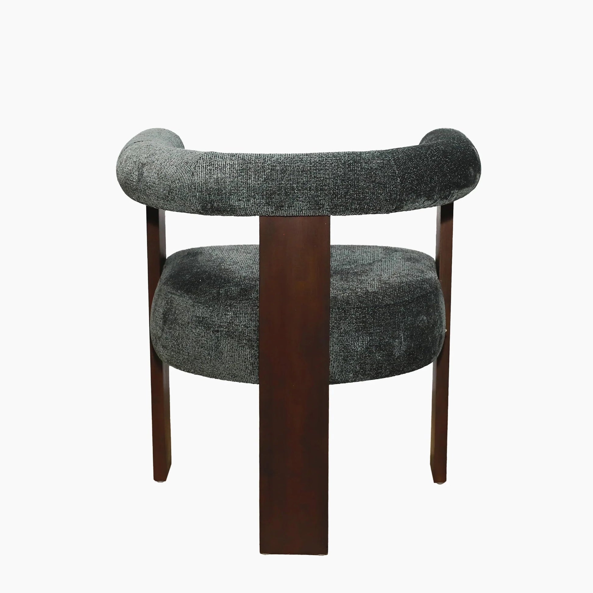 Brook Dining Chair — Dark Green Chenille - Industrious Decor