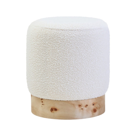 Burl Round Footstool - Industrious Decor