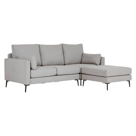 Camden Corner CRIB 5 contract sofa in greige woven fabric — W 2100mm, corner configuration ideal for hotel lobbies and open-plan hospitality spaces