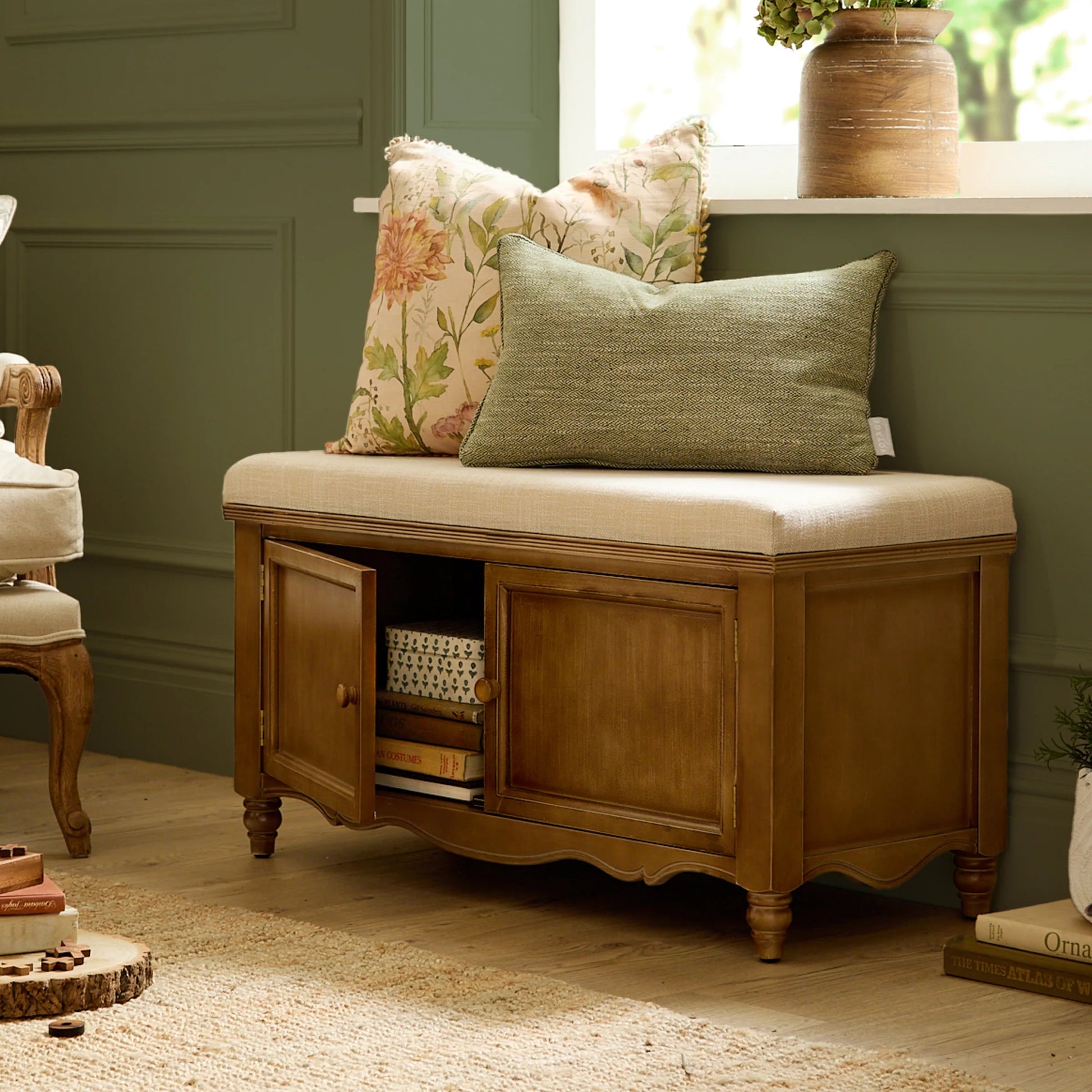 Camille Wooden Bench - Industrious Decor