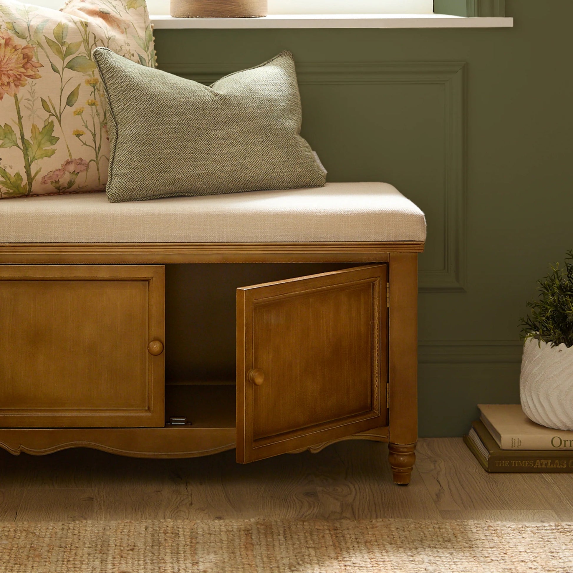 Camille Wooden Bench - Industrious Decor