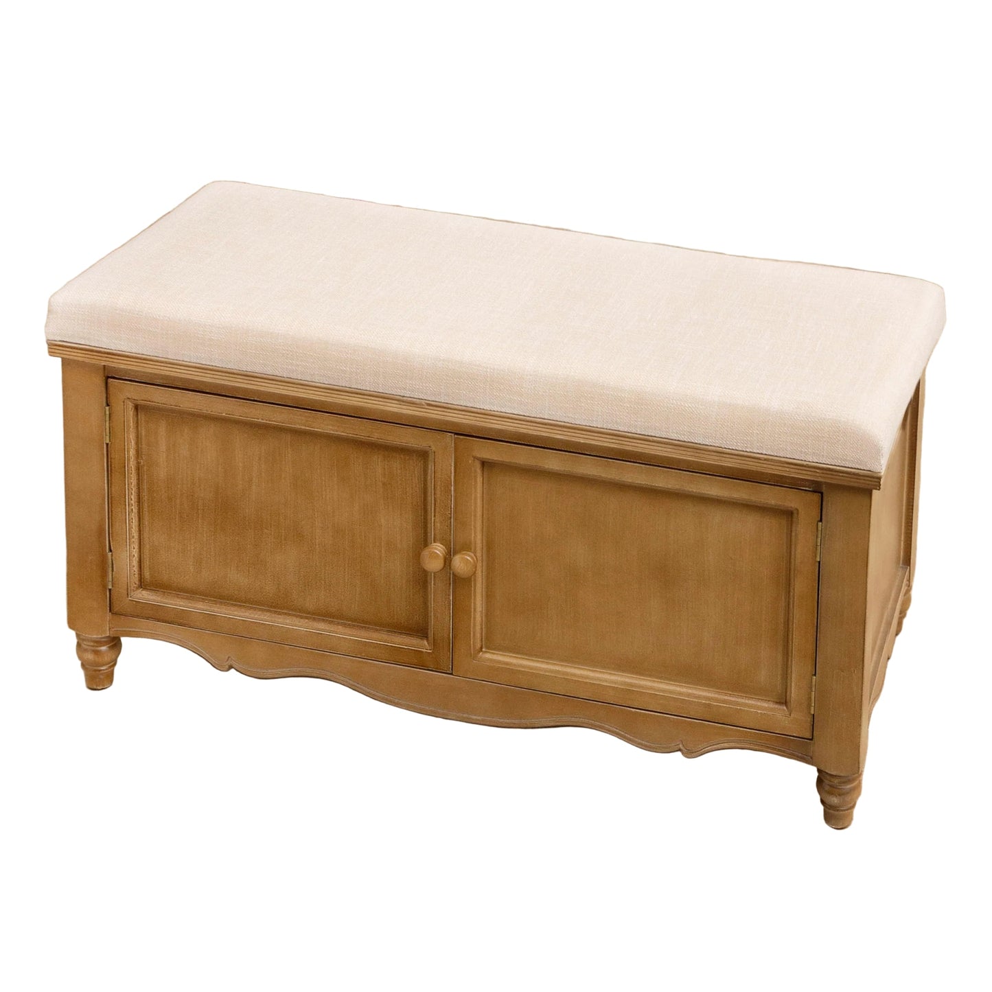 Camille Wooden Bench - Industrious Decor