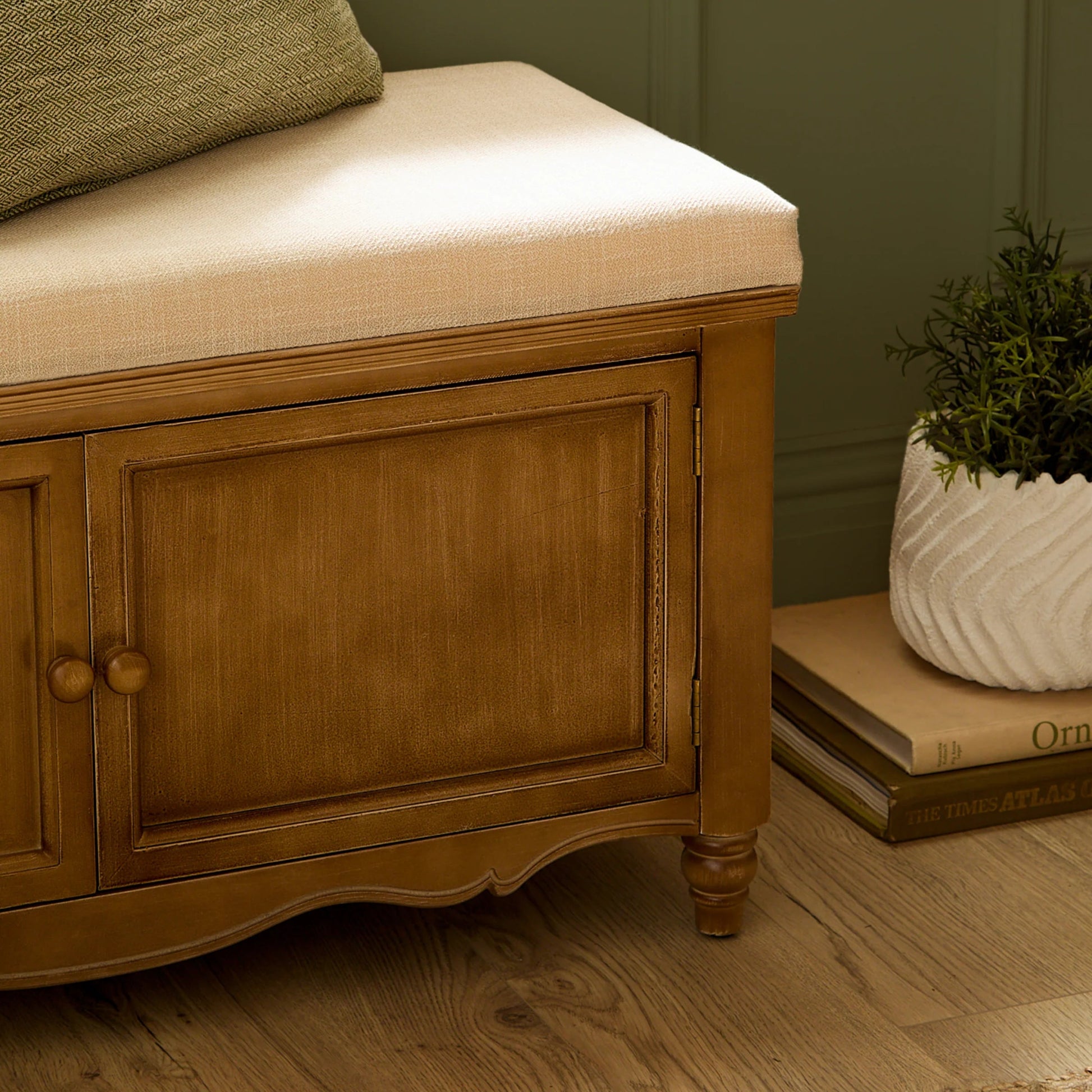 Camille Wooden Bench - Industrious Decor