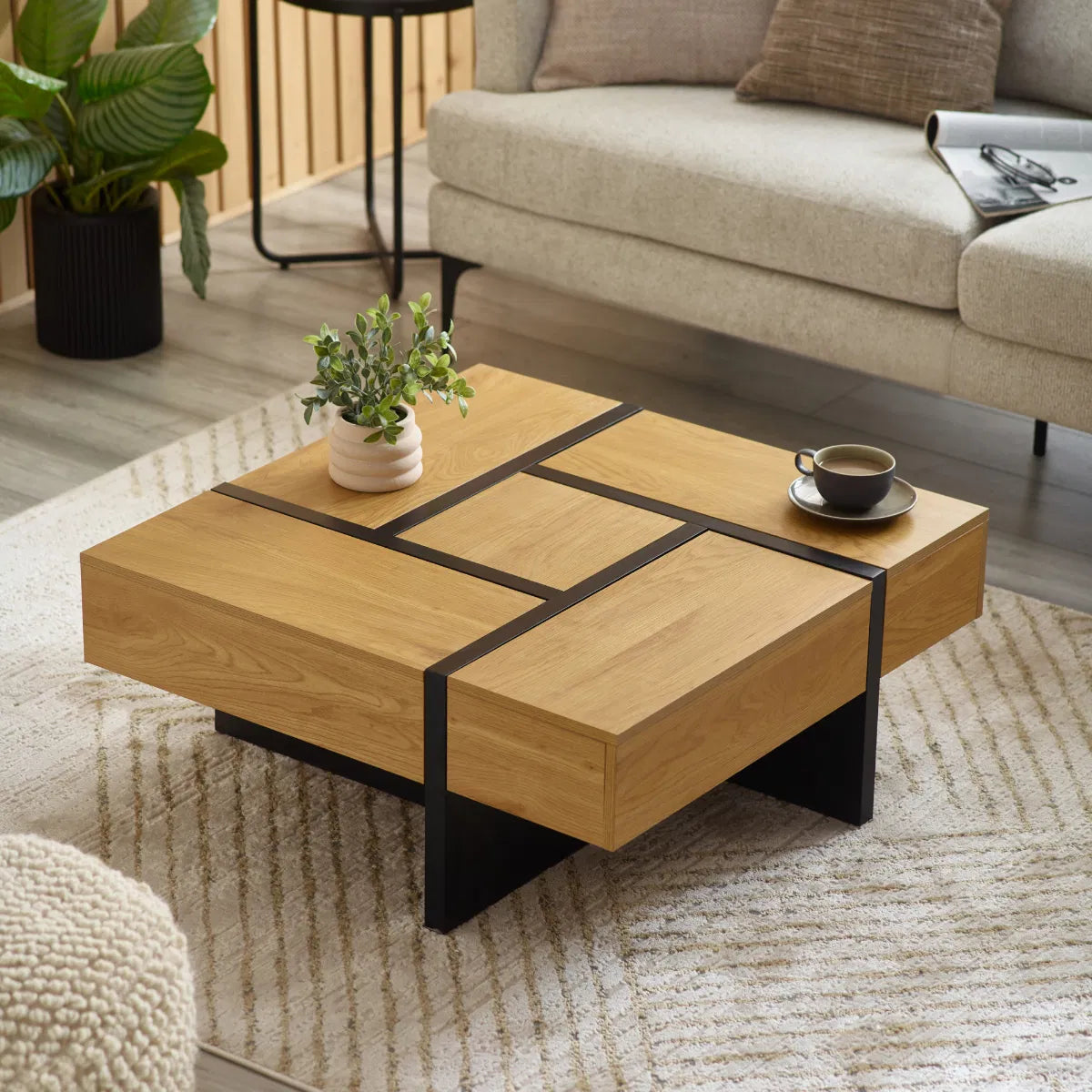 Modular Storage Coffee Table - Industrious Decor