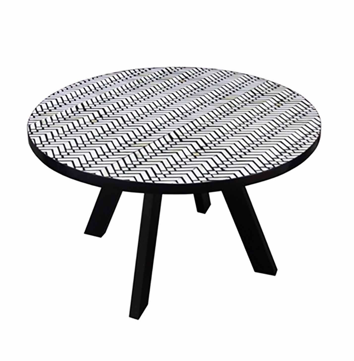Chevron Round Table - Industrious Decor