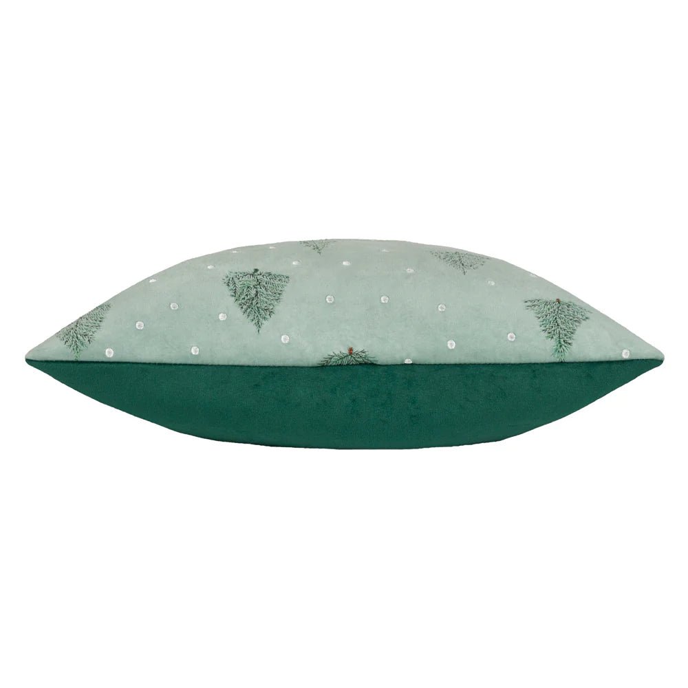 Christmas Tree and Snow Cushion - Industrious Decor