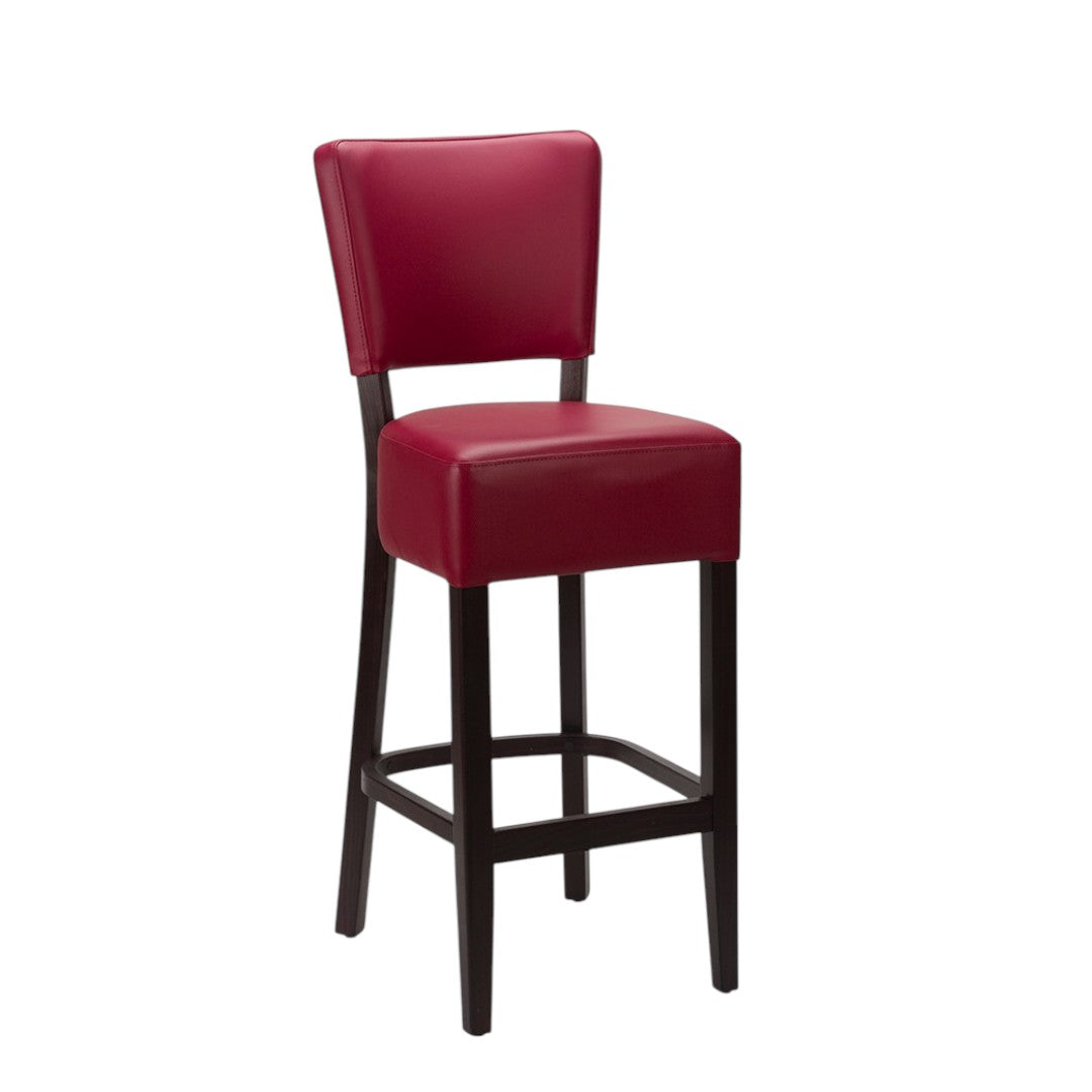 The Clerkenwell Bar Stool | Contract Grade | In Stock Wine Wenge Legs - Industrious Decor