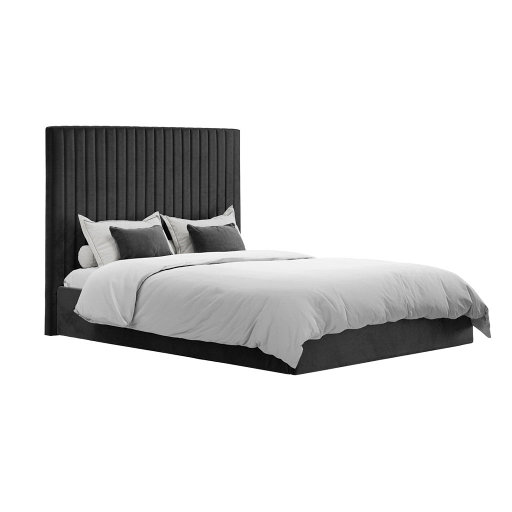 Cheshire Ottoman Bed King Black - Industrious Decor
