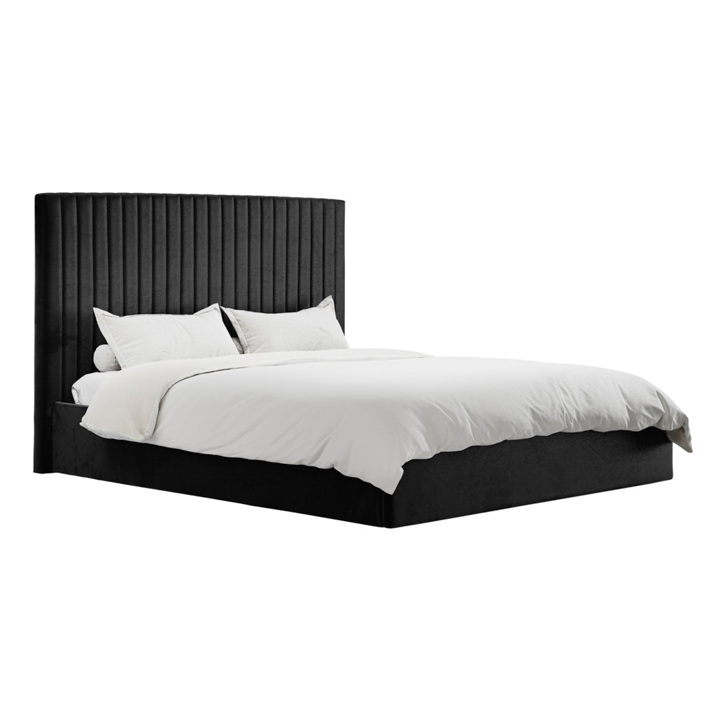Cheshire Ottoman Bed Super King Black - Industrious Decor