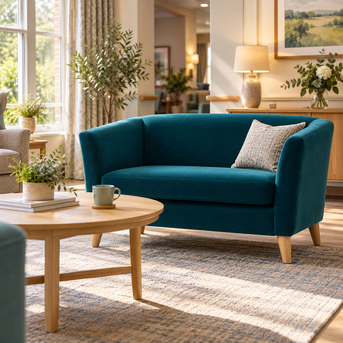 Ellerton Upholstered 2-Seater Sofa - Industrious Decor