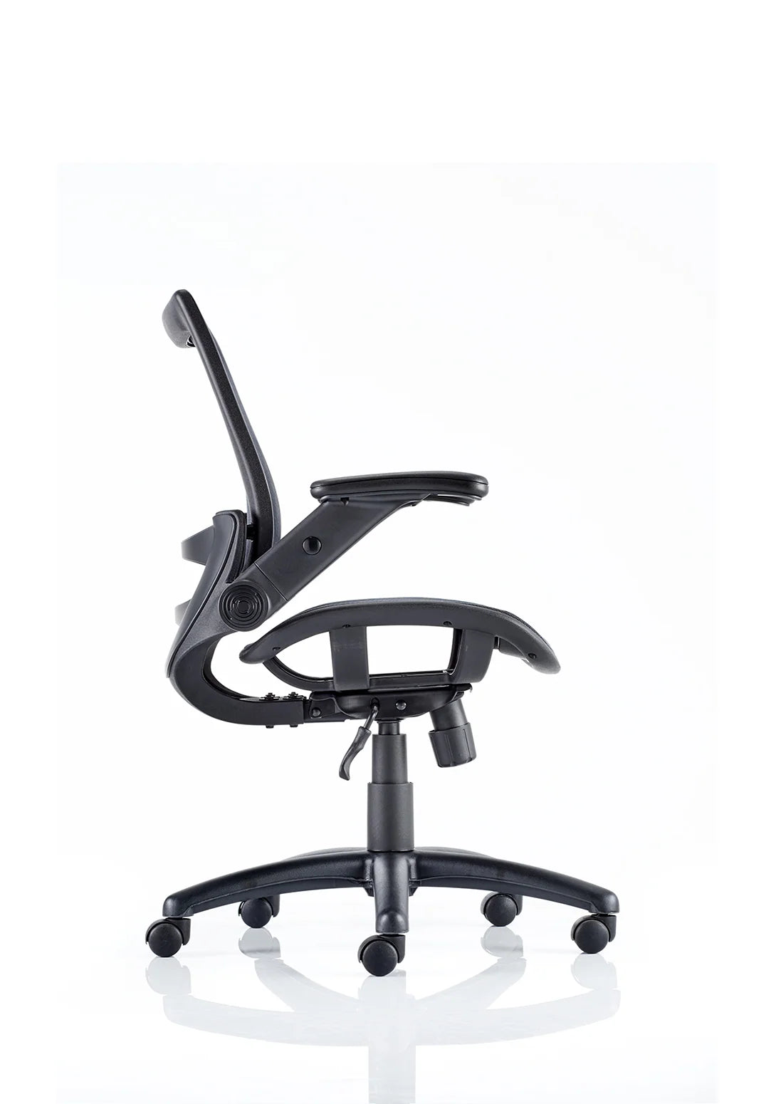 Fairmont Medium Mesh Back Task Operator Office Chair with Folding Arms - Industrious Decor