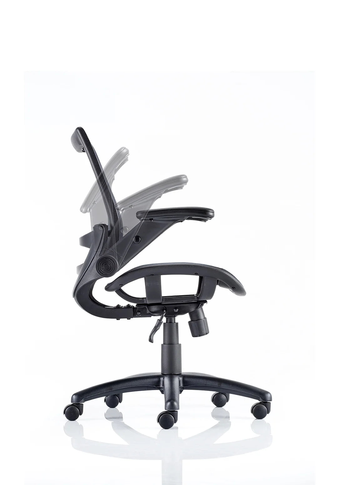 Fairmont Medium Mesh Back Task Operator Office Chair with Folding Arms - Industrious Decor