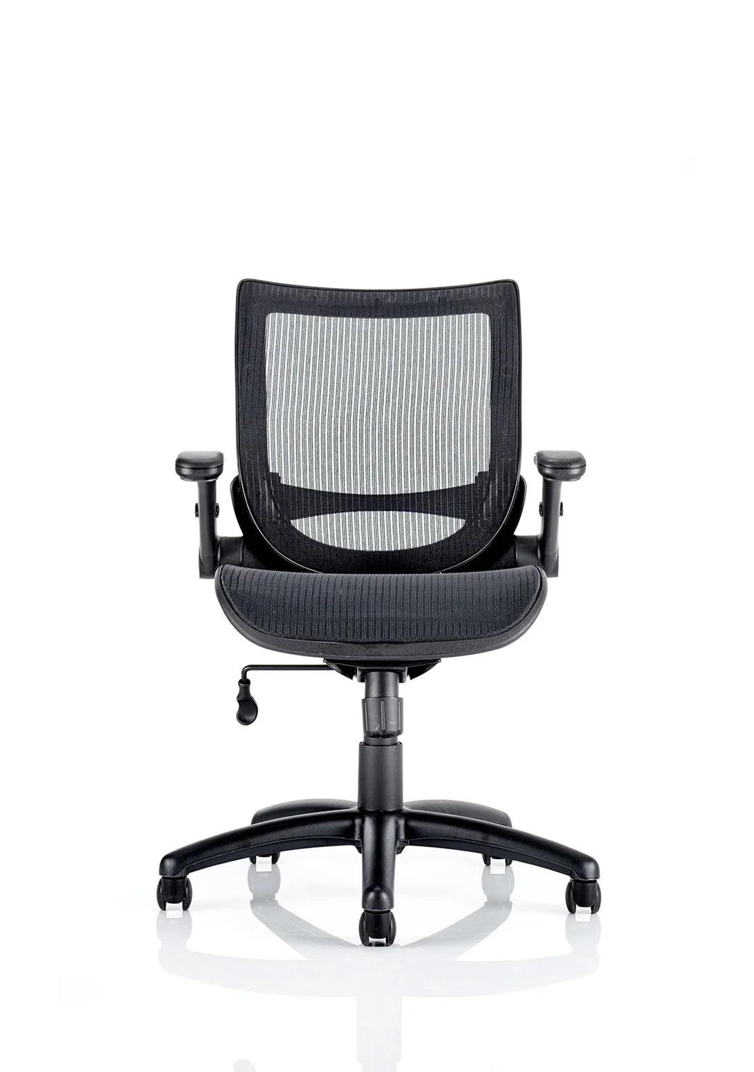 Fairmont Medium Mesh Back Task Operator Office Chair with Folding Arms - Industrious Decor