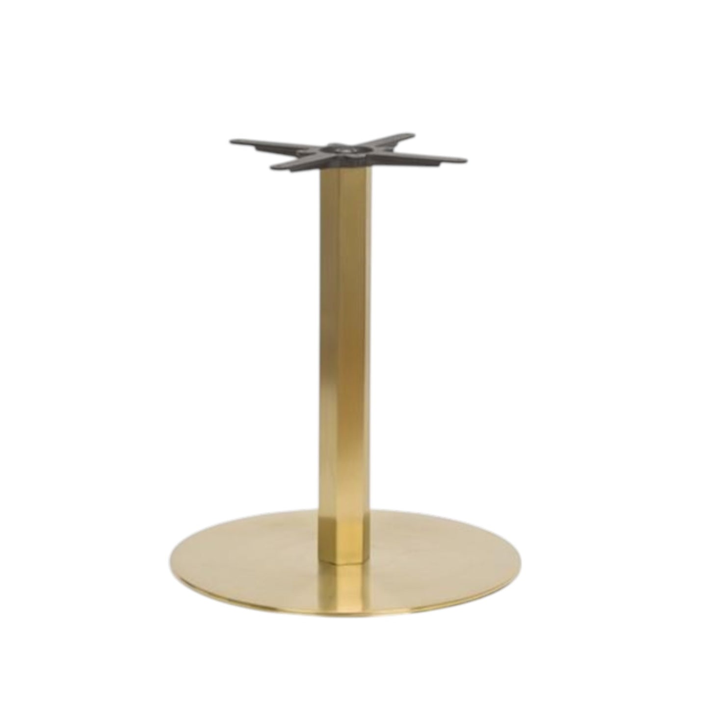 Hex Brass Large Base Coffee, Dining & Poseur Height - Industrious Decor