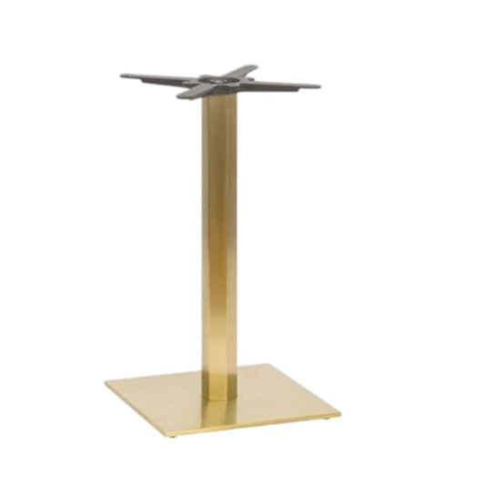 Hex Brass Small Base Dining & Poseur Height - Industrious Decor