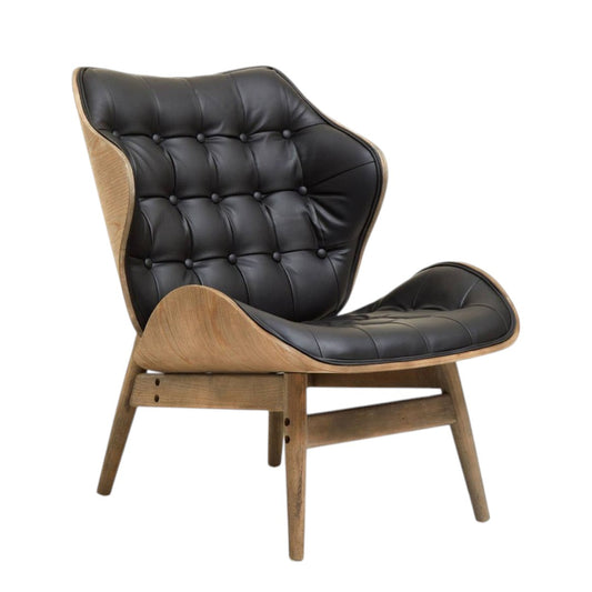 Remington Lounge Chair | Gentleman's Club Collection Black Natural - Industrious Decor
