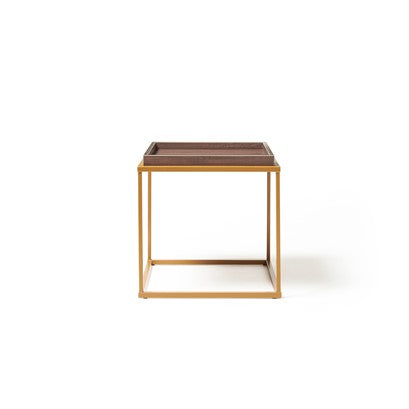 Gilded Side Table - Industrious Decor