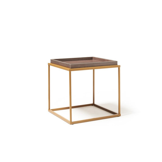 Gilded Side Table - Industrious Decor