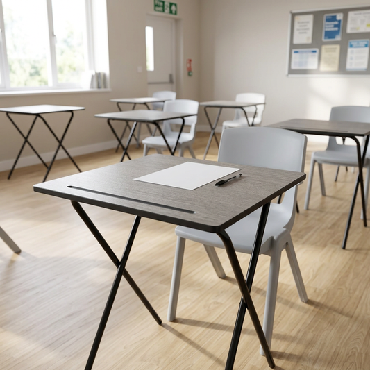 Edren Folding Exam Desk - Industrious Decor