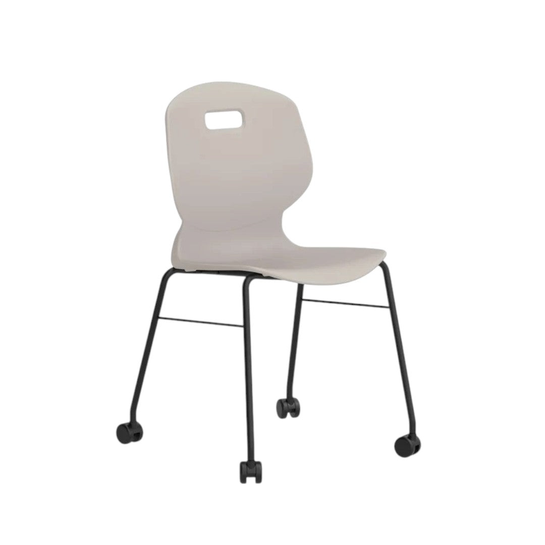 Edren Mobile Classroom Chair Size 6 Grey - Industrious Decor