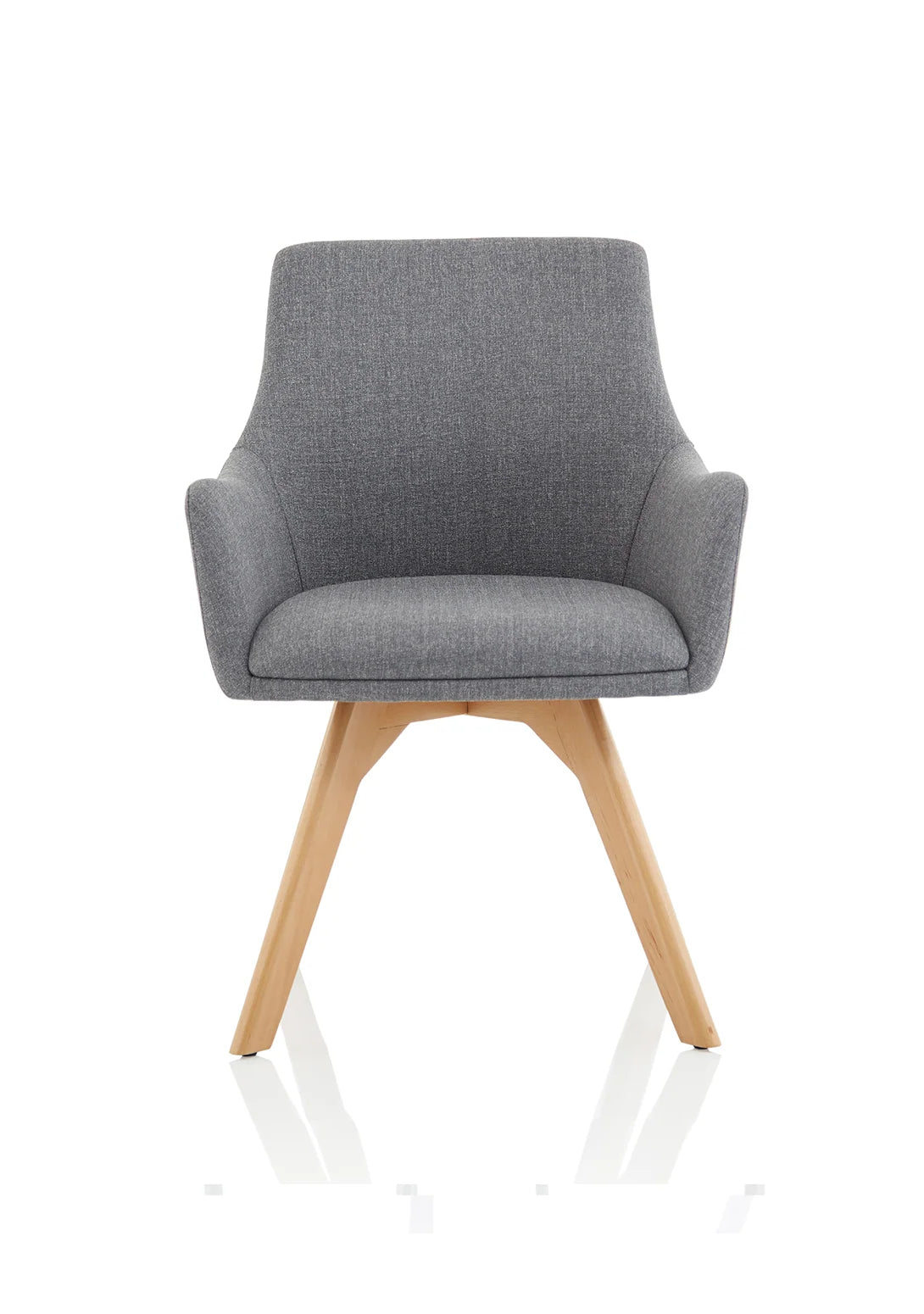 Marden Upholstered Visitor Chair in Grey - Industrious Decor