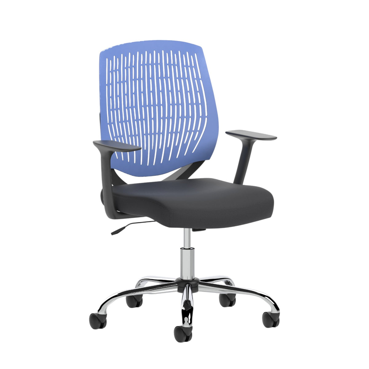 Harlow Medium Back Mesh Task Chair | Gas Height | Lock Tilt | Fixed Arms - Industrious Decor