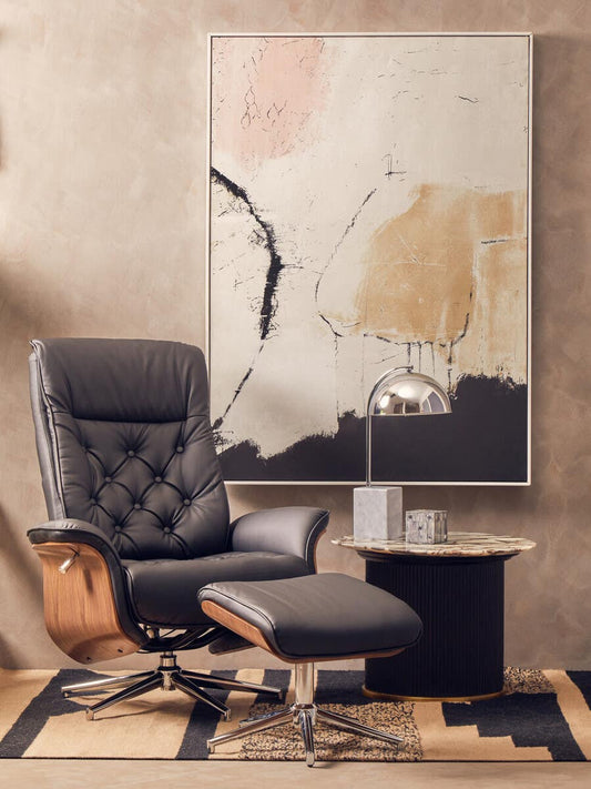 Hawkins Recliner & Footstool | Gentleman's Club Collection - Industrious Decor