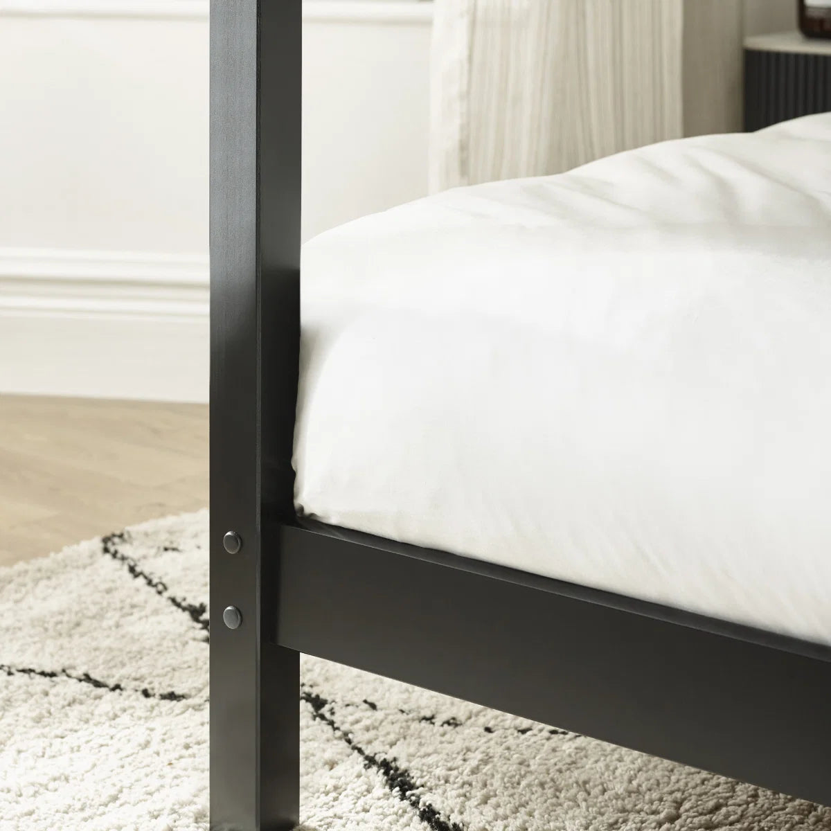 Isla Canopy Bed | Premium Four-Poster Bed Frame - Industrious Decor