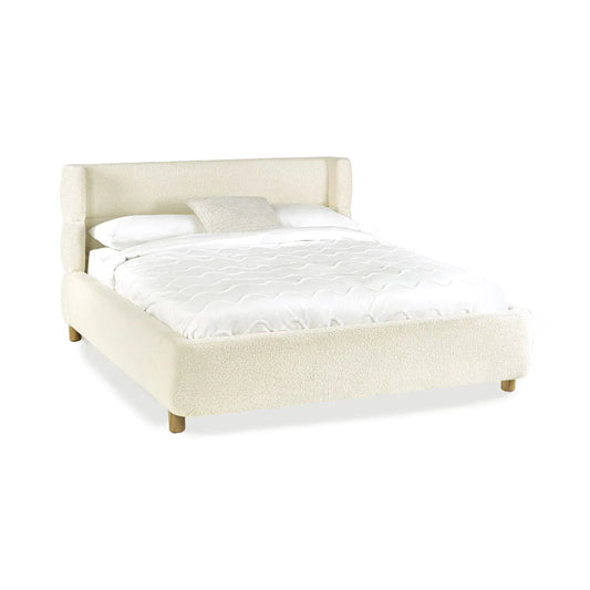 Jess Boucle Double Bed - Industrious Decor