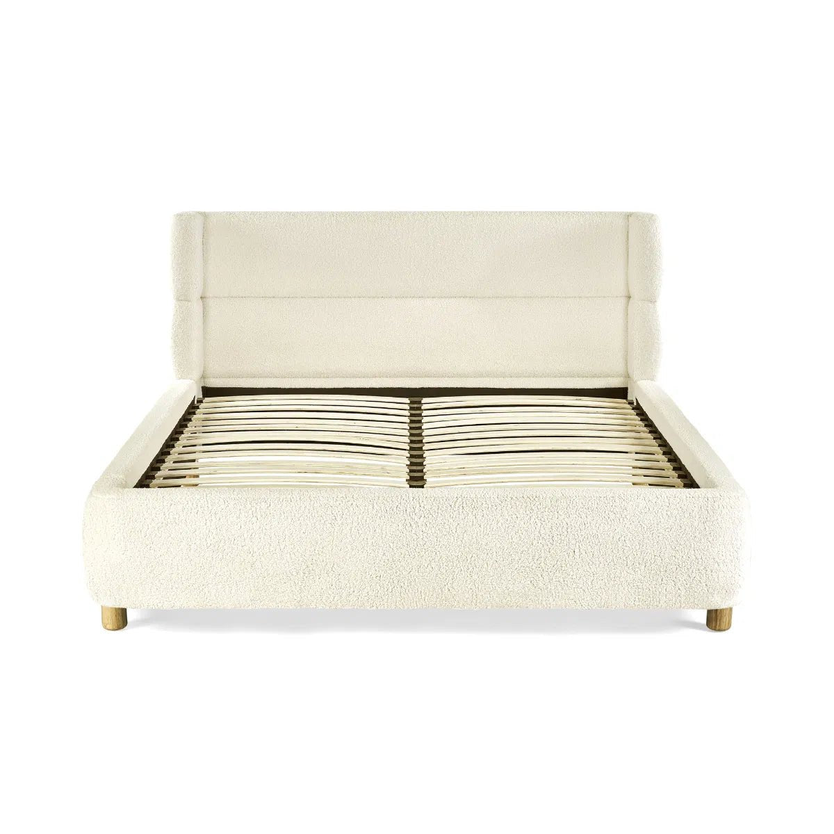 Jess Boucle Double Bed - Industrious Decor