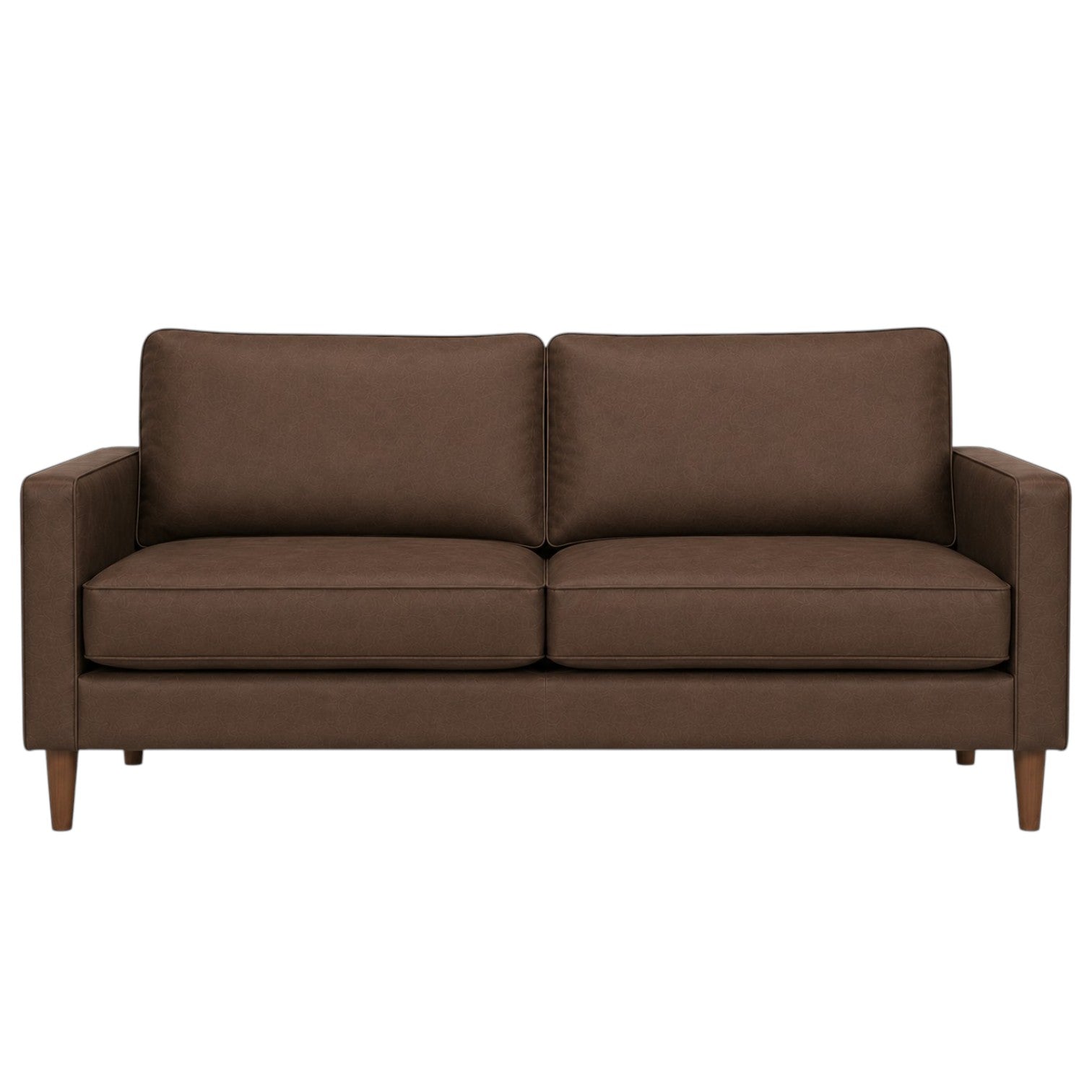 Kelso 3-Seater — Brown Faux Leather | CRIB - Industrious Decor