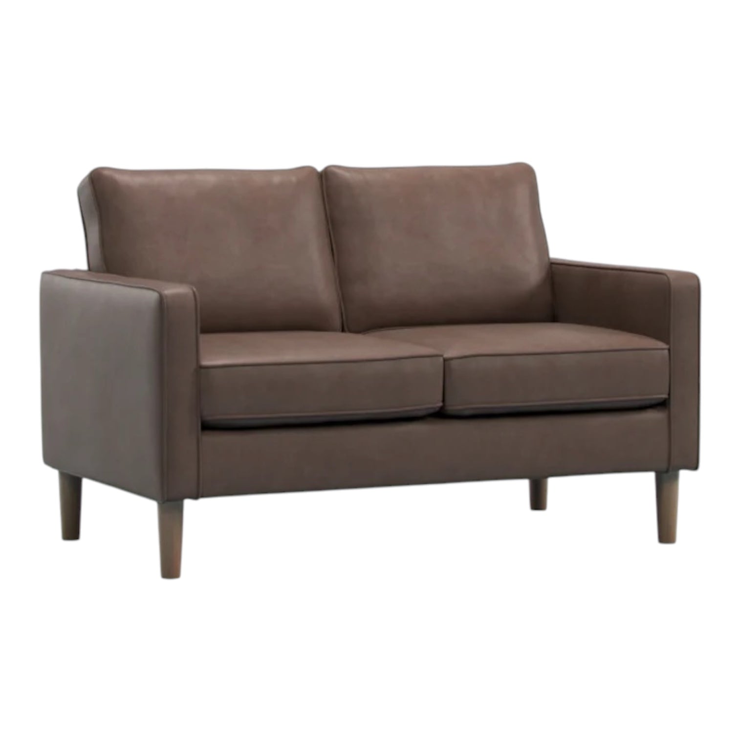 Kelso 2-Seater in brown faux leather — CRIB 5 contract sofa by Industrious Decor 
