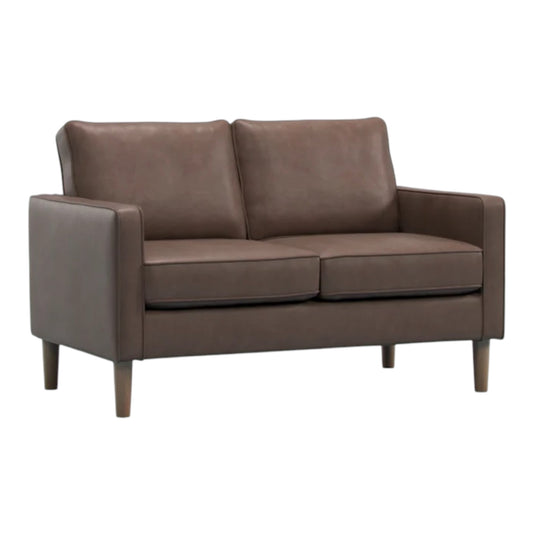 Kelso 2-Seater — Brown Faux Leather | CRIB 5 | In Stock Brown - Industrious Decor