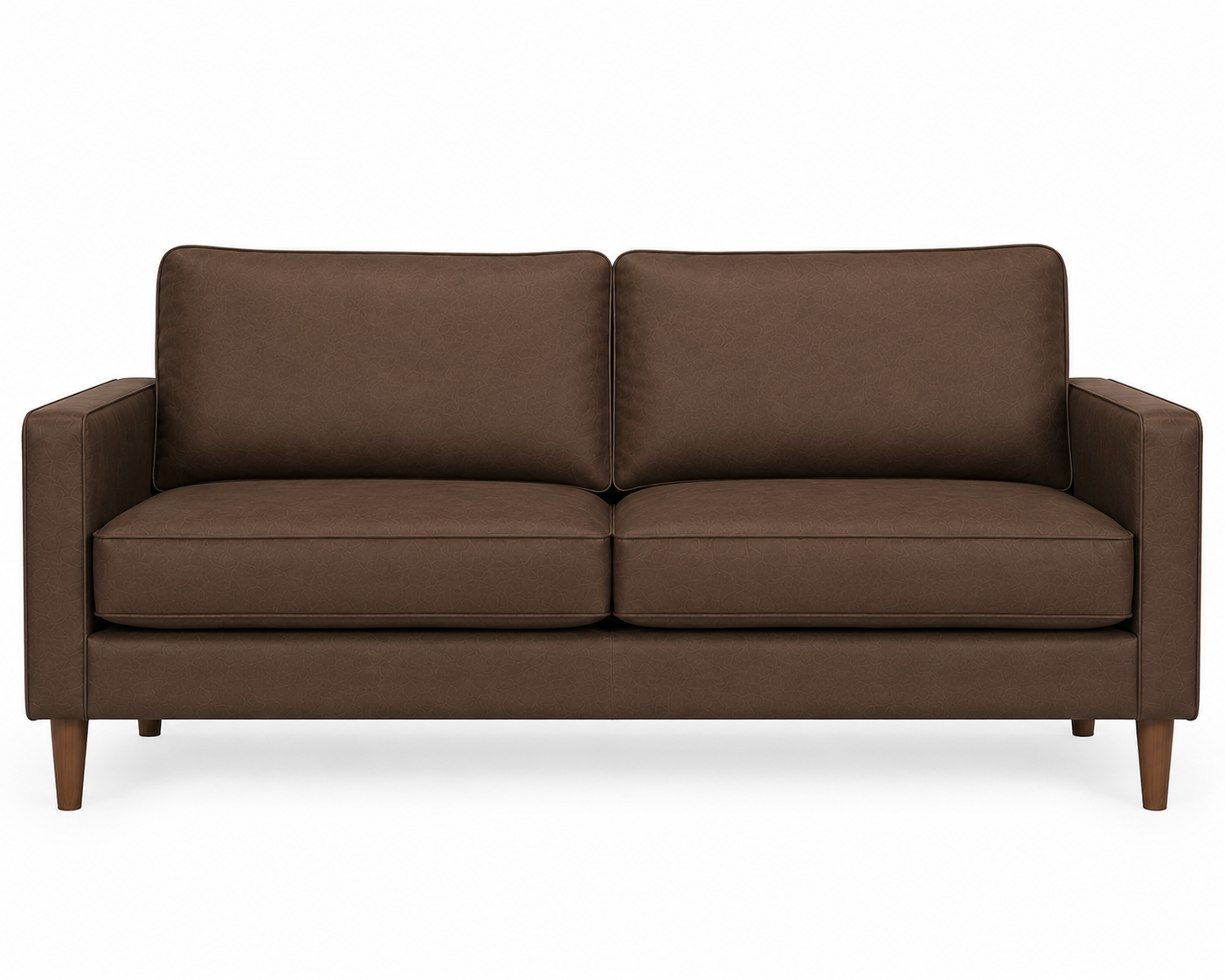 Kelso 3-Seater — Brown Faux Leather | CRIB