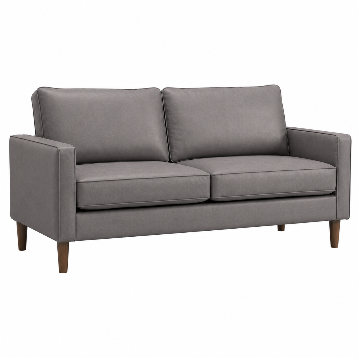 Kelso 3-Seater — Brown Faux Leather | CRIB
