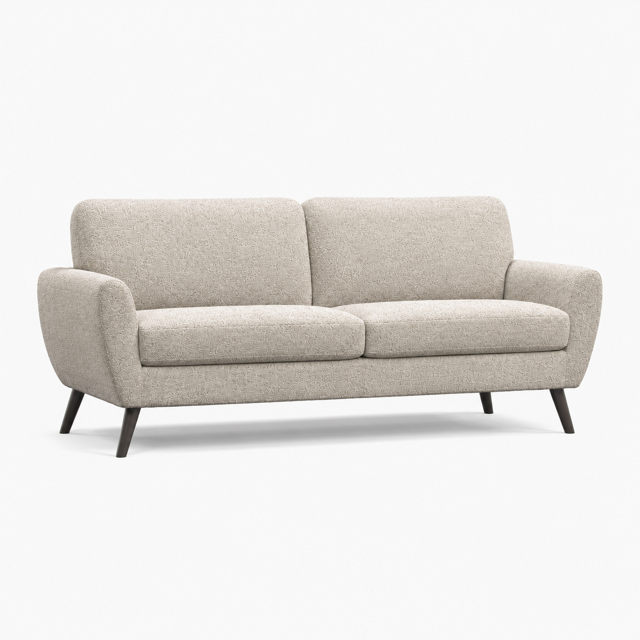 Keswick 3-Seater in CRIB 5 linen — curved arm contract sofa by Industrious Decor
