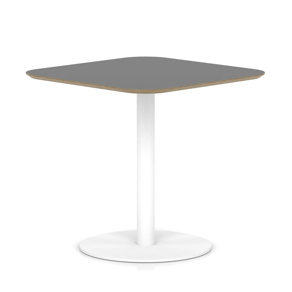 Arlo Square Bistro Dining Table With Disc Base - Industrious Decor