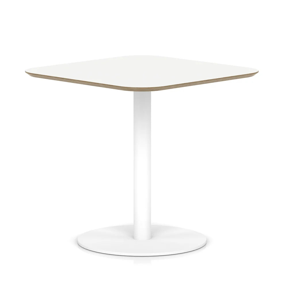 Arlo Square Bistro Dining Table With Disc Base - Industrious Decor