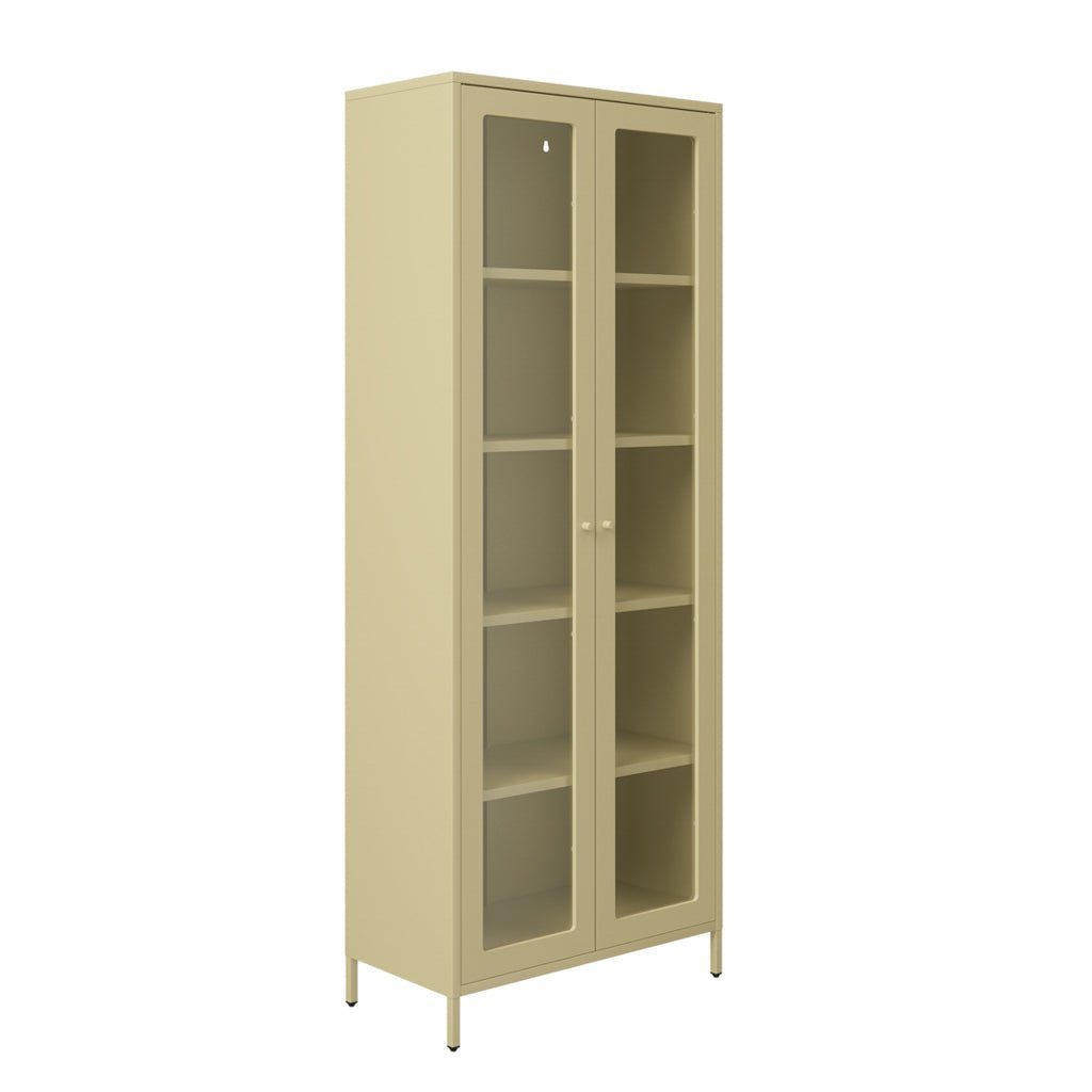 Lilly Cabinet — Beige Steel - Industrious Decor