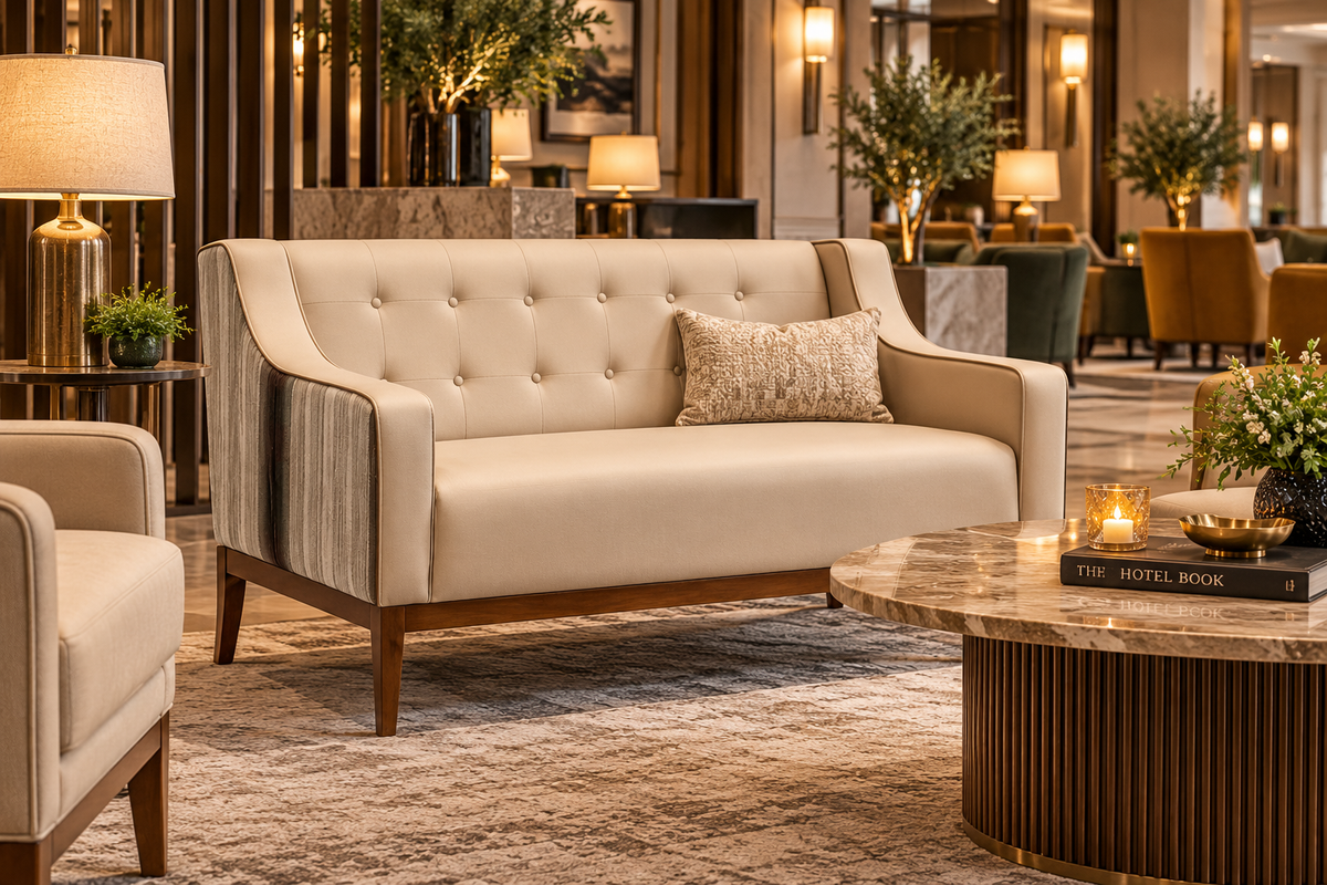Ashcombe Two-Seater Lounge Sofa - Industrious Decor