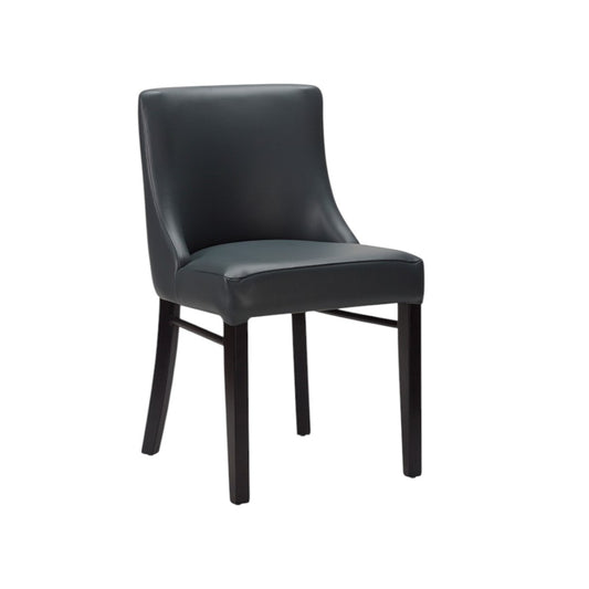 The Mayfair Dining Chair | Contract Grade | In Stock Iron Grey Black Legs - Industrious Decor
