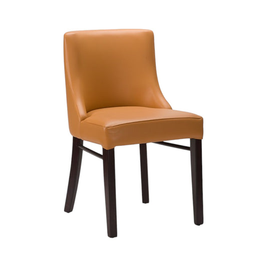 The Mayfair Dining Chair | Contract Grade | In Stock Ochre Brown Wenge Legs - Industrious Decor