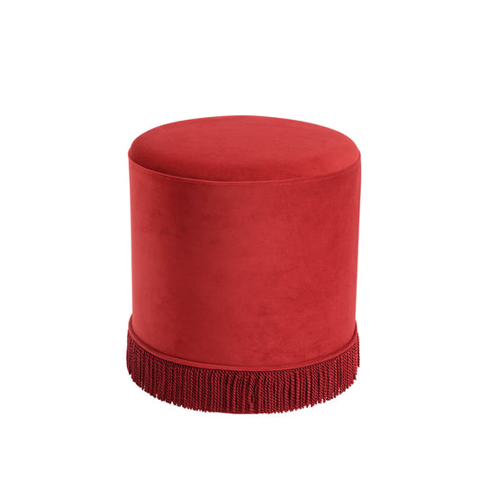 Oo La La Stool Red Velvet - Industrious Decor