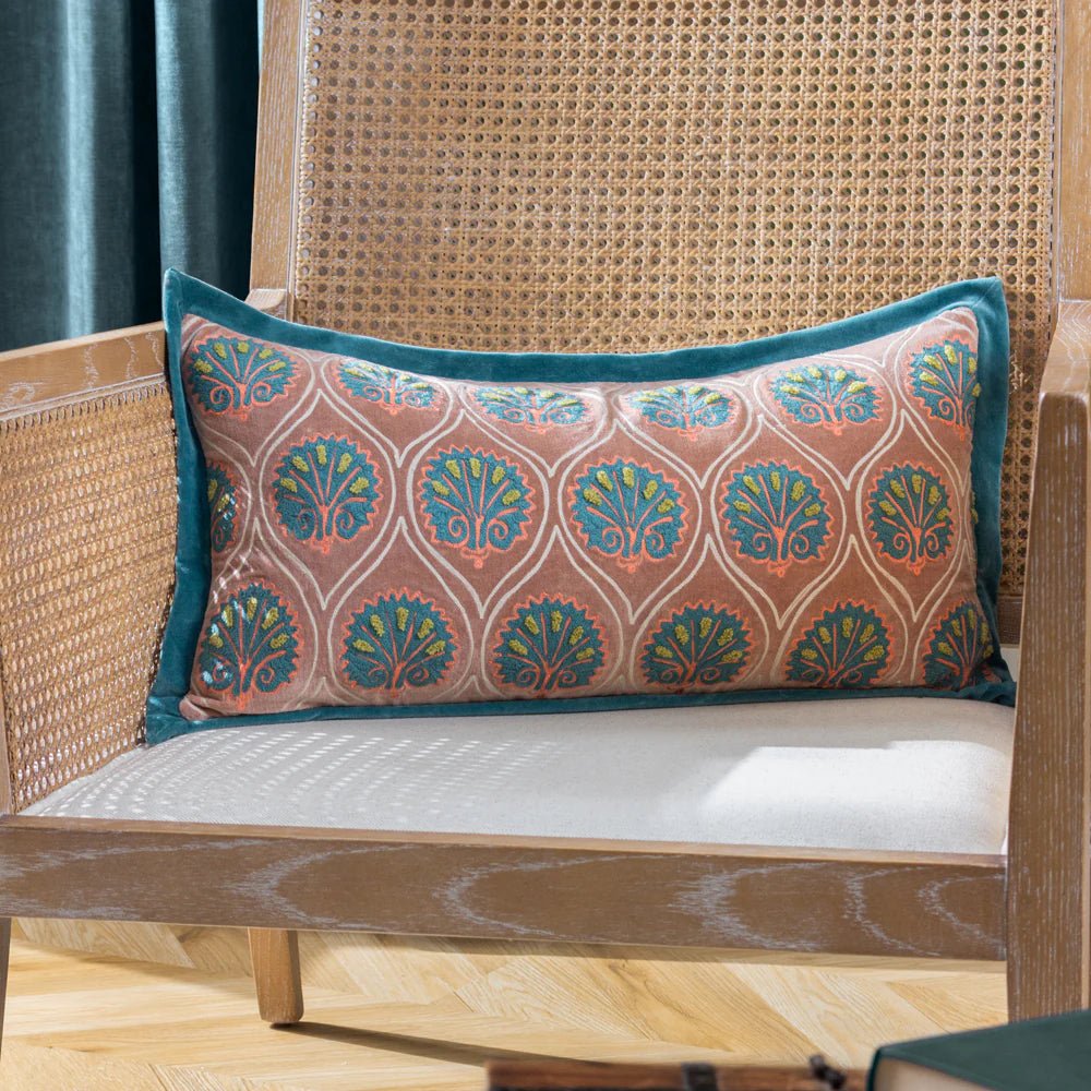 Oxford Embroidered Cushion - Industrious Decor