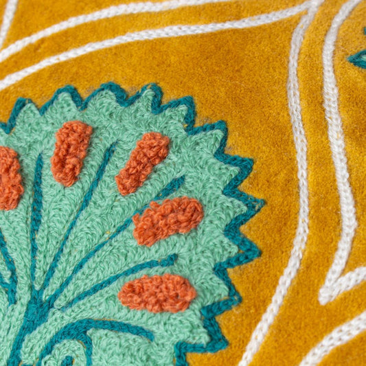 Oxford Embroidered Cushion - Industrious Decor