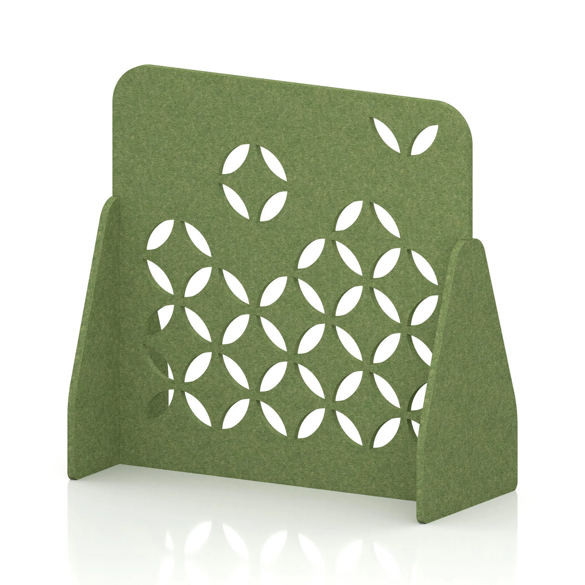 Soren Acoustic Floor Standing Screen Fern Green Petal - Industrious Decor