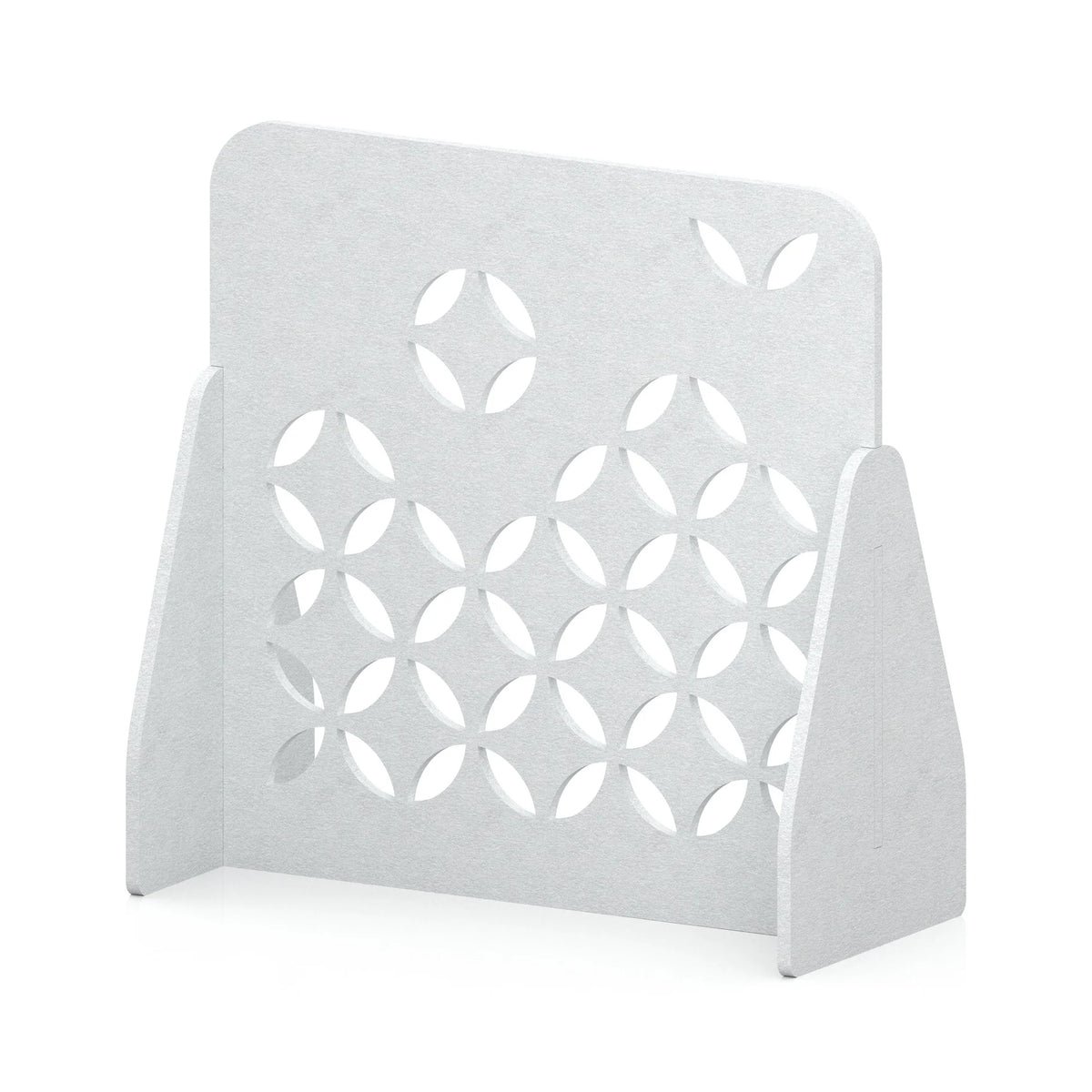 Soren Acoustic Floor Standing Screen White Petal - Industrious Decor