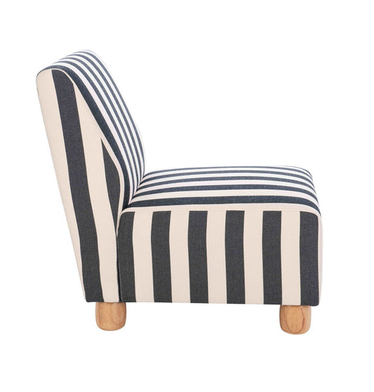 Brancaster — Mono Stripe Slipper Chair - Industrious Decor