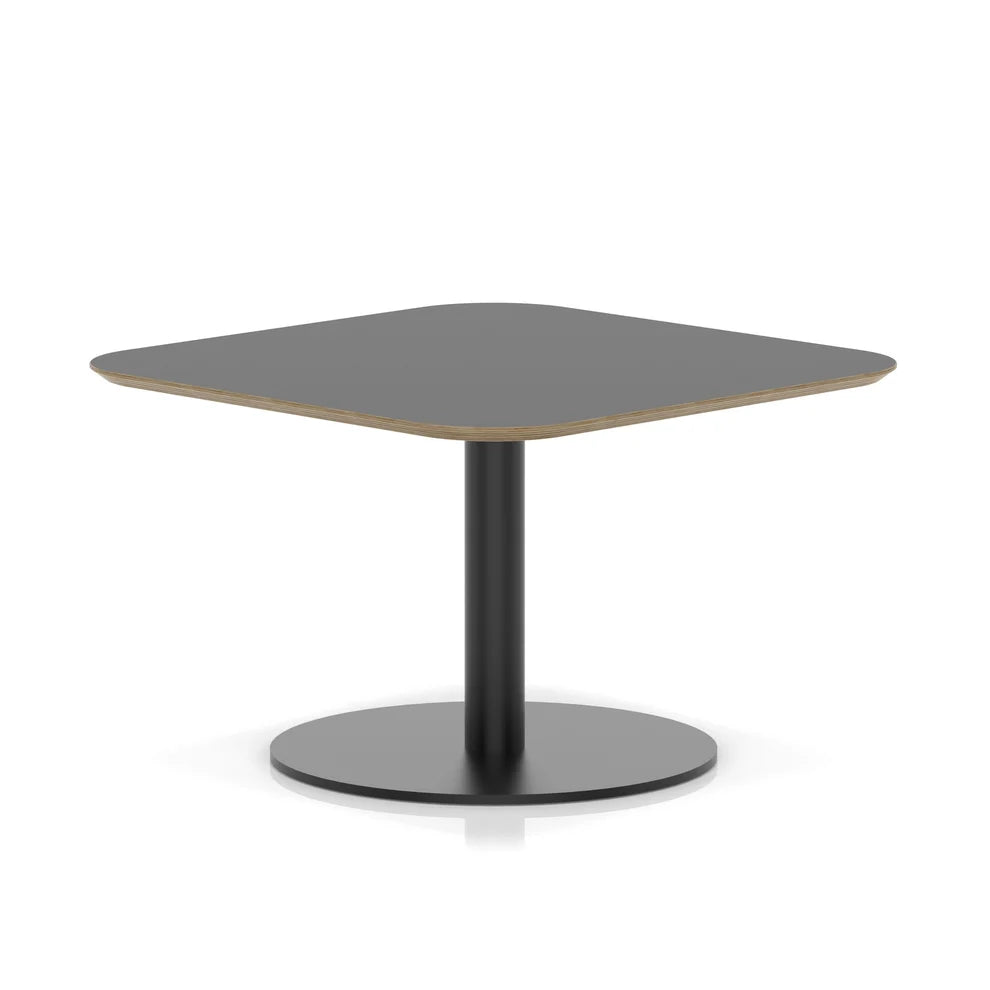 Arlo Square Bistro Coffee Table With Disc Base - Industrious Decor