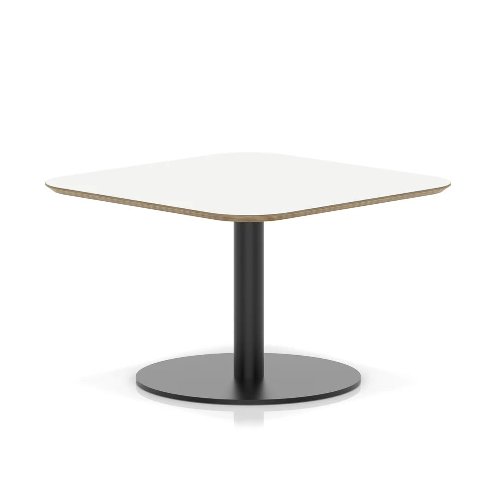 Arlo Square Bistro Coffee Table With Disc Base - Industrious Decor